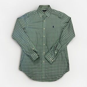 Ralph Lauren‎ Men's Shirt Small Non-Iron Button Down Green Check